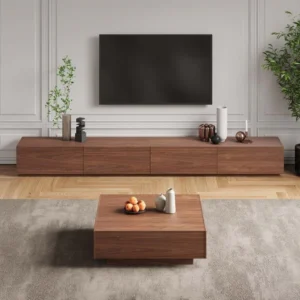 TV table with coffee table